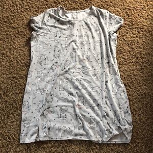 Pajama, With Cats and Zodiac Signs.